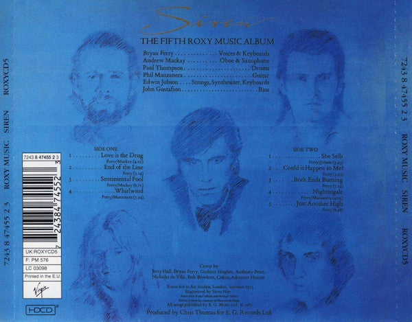 Roxy Music : Siren (HDCD, Album, RE, RM)