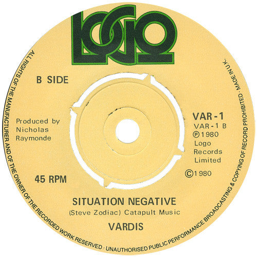 Vardis : Let's Go (7", Single, Pap)