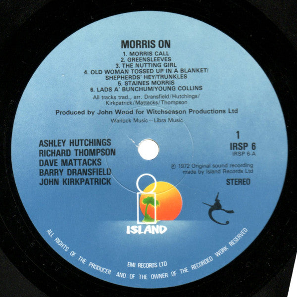 Ashley Hutchings • Richard Thompson • Dave Mattacks • John Kirkpatrick • Barry Dransfield : Morris On (LP, RE)