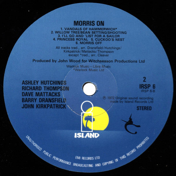 Ashley Hutchings • Richard Thompson • Dave Mattacks • John Kirkpatrick • Barry Dransfield : Morris On (LP, RE)