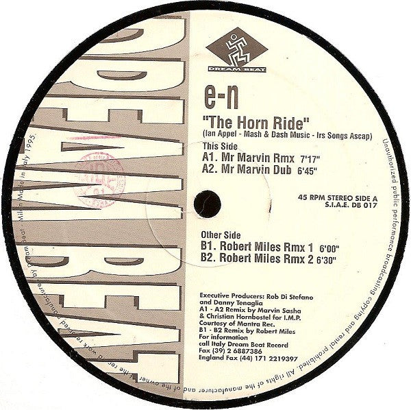 e-N : The Horn Ride (Remixes) (2x12")