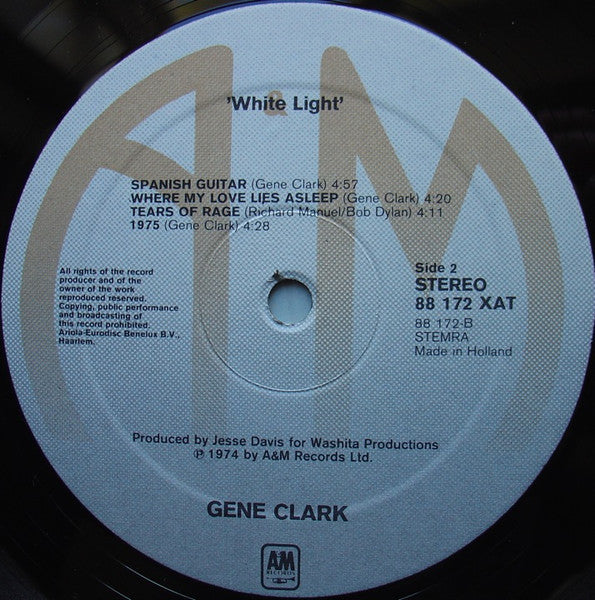 Gene Clark : White Light (LP, Album, RE)