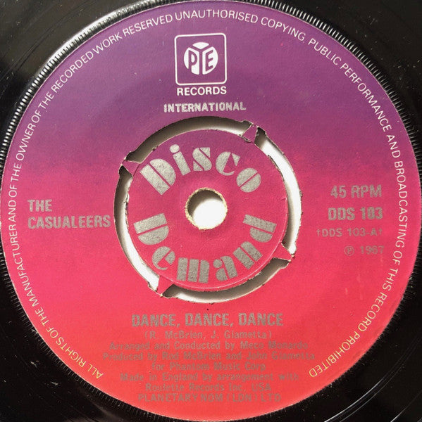 The Casualeers : Dance, Dance, Dance (7", Single, RE, Pus)