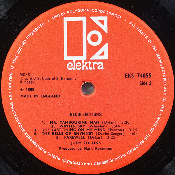 Judy Collins : Recollections (LP, Comp)