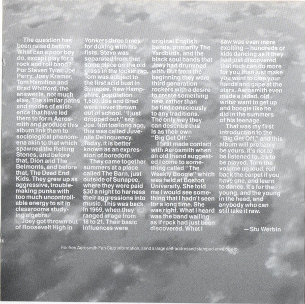 Aerosmith : Aerosmith (CD, Album, RE, RM)