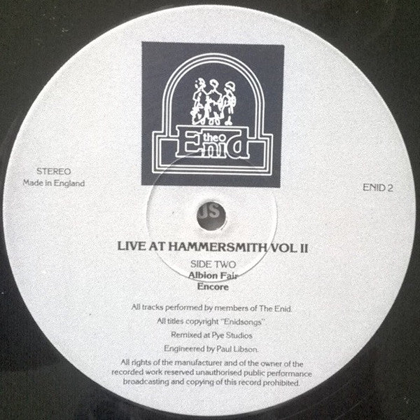 The Enid : Live At Hammersmith Vol II. (LP, Album)