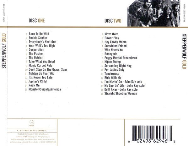 Steppenwolf : Gold (2xCD, Comp, RM, Def)