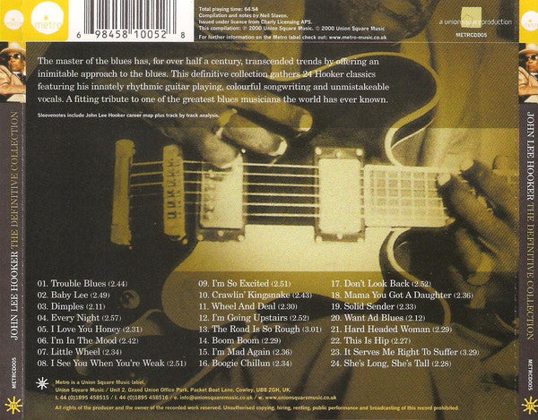 John Lee Hooker : The Definitive Collection (CD, Comp)