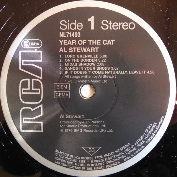 Al Stewart : Year Of The Cat (LP, Album, RE)