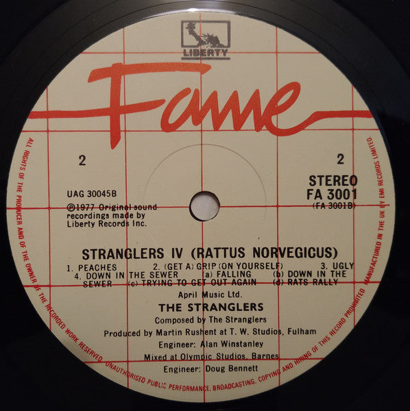 The Stranglers : Stranglers IV (Rattus Norvegicus) (LP, Album, RE)