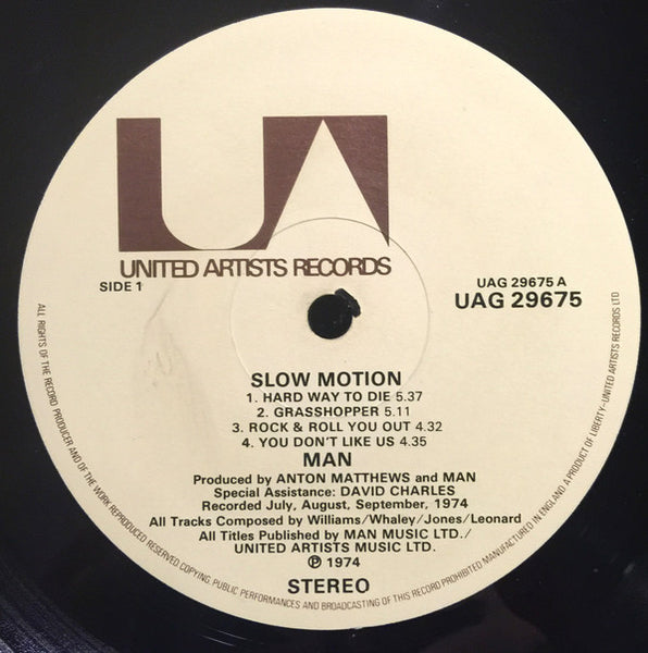 Man : Slow Motion (LP, Album, Mat)