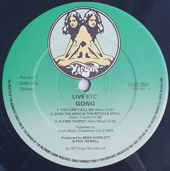 Gong : Live Etc. (2xLP, Album, Die)