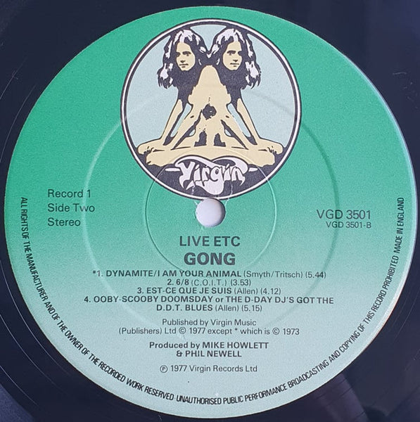 Gong : Live Etc. (2xLP, Album, Die)