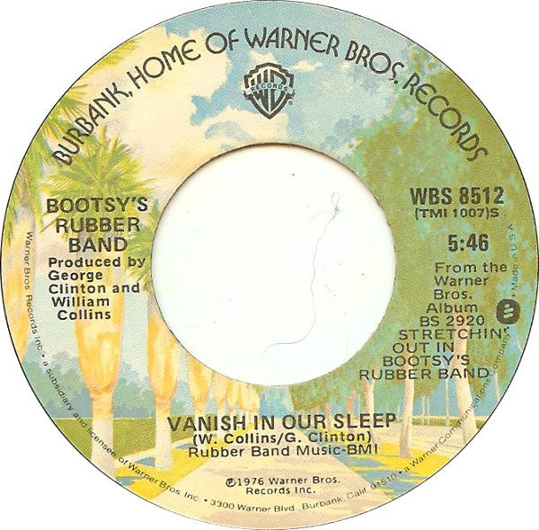 Bootsy's Rubber Band : Bootzilla / Vanish In Our Sleep (7", Single, Win)