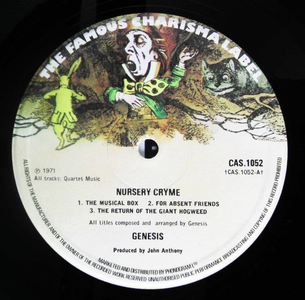 Genesis : Nursery Cryme (LP, Album, RE, Gat)