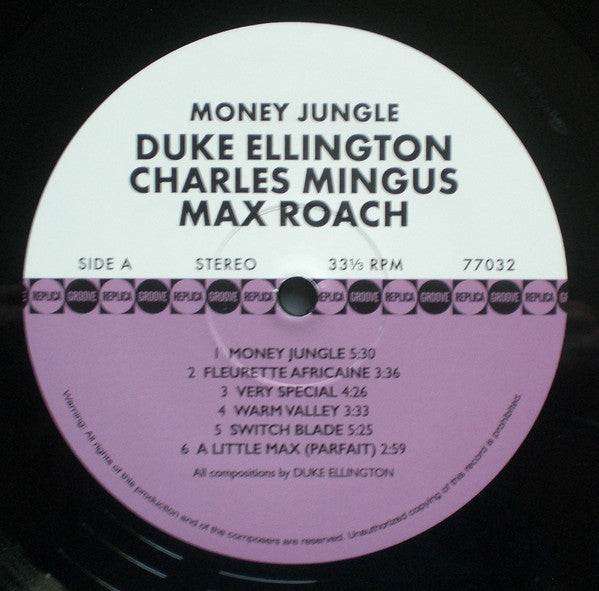 Duke Ellington • Charlie Mingus* • Max Roach : Money Jungle (LP, Album + CD, Album + RE)