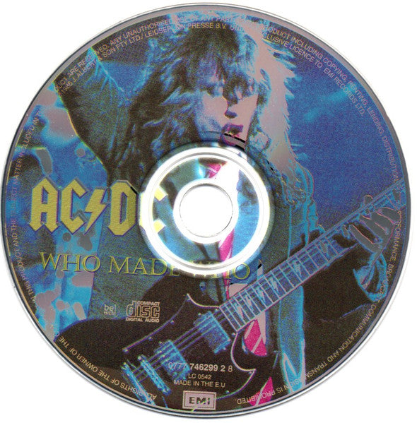 AC/DC : Who Made Who (CD, Album, Comp, RE)