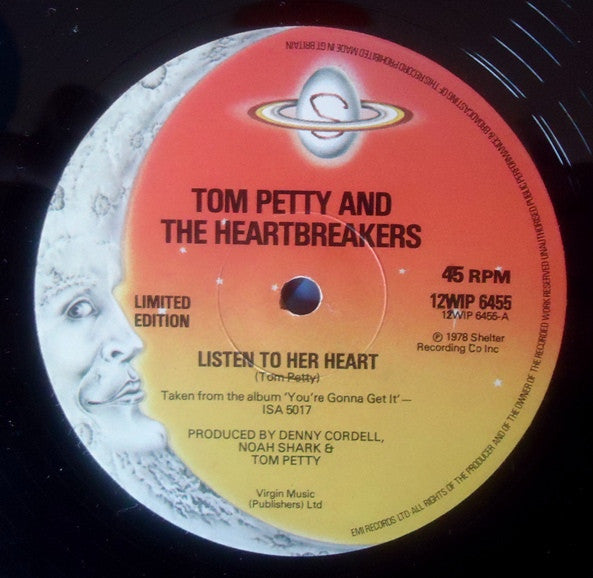 Tom Petty And The Heartbreakers : (She's Gonna) Listen To Her Heart (It's Gonna Tell Her What To Do) b/w I Fought The Law / Route 66 (12", Ltd)