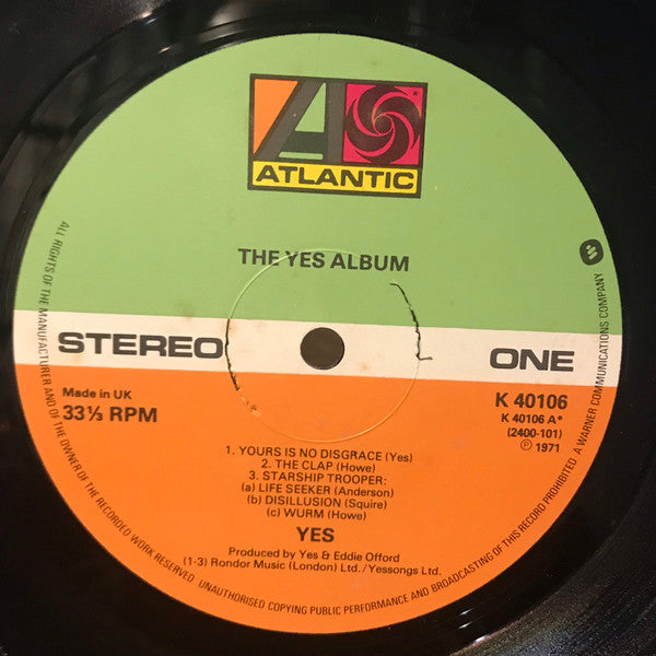 Yes : The Yes Album (LP, Album, RE)