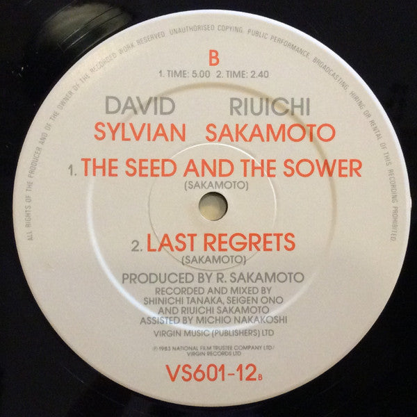 David Sylvian, Ryuichi Sakamoto* : Forbidden Colours (12", Single)