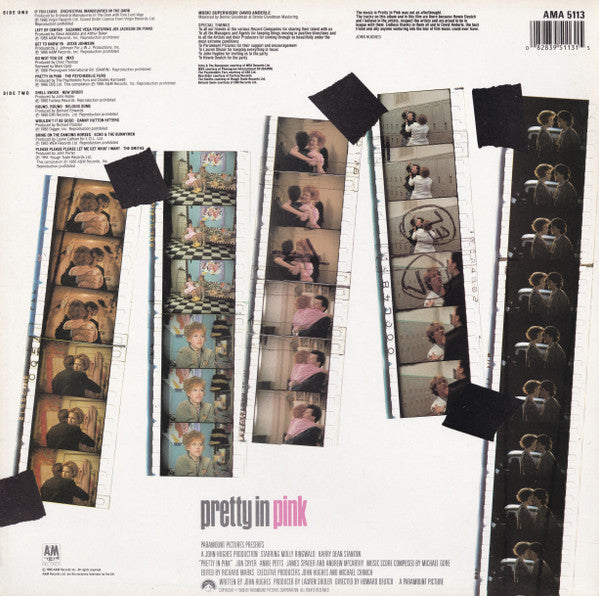 Various : Pretty In Pink • Original Motion Picture Soundtrack (LP, Album, Comp)