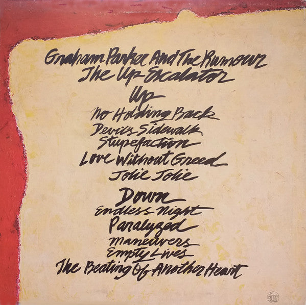 Graham Parker And The Rumour : The Up Escalator (LP, Album)