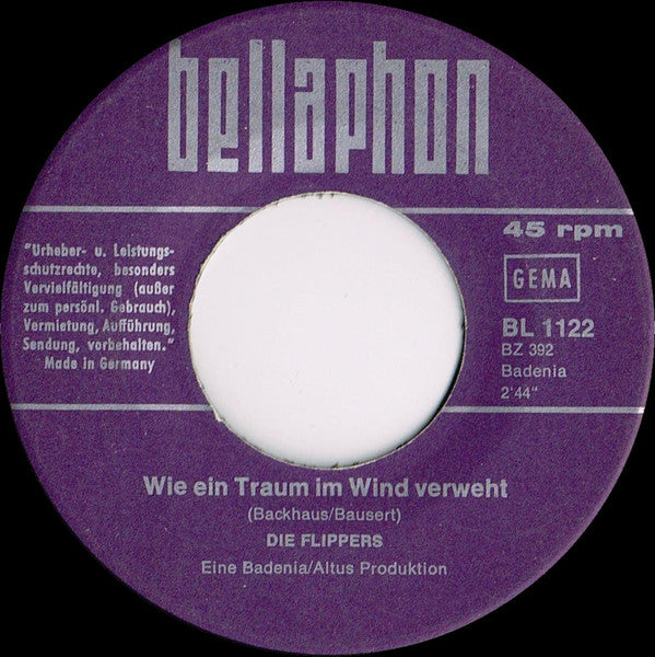 Die Flippers : Sha La La I Love You (7", Single)