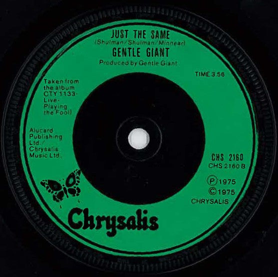 Gentle Giant : I'm Turning Around (7", Single, Gre)