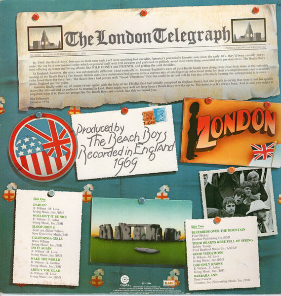 The Beach Boys : Beach Boys '69: The Beach Boys Live In London (LP, Album, RE, Jac)