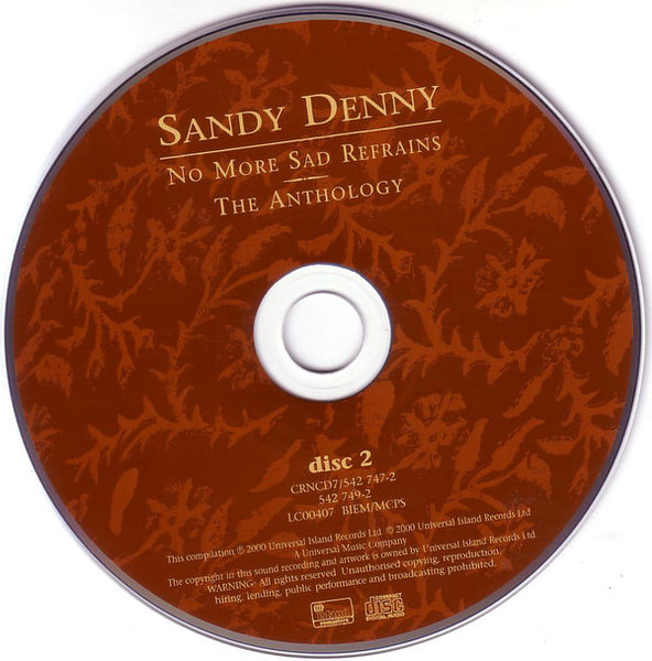 Sandy Denny : No More Sad Refrains - The Anthology (2xCD, Comp, RM)