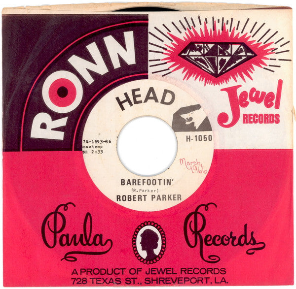 Robert Parker / Jesse Gresham Plus 3 : Barefootin' / Shootin' The Grease (7", Single, RE)