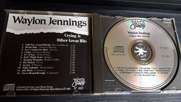 Waylon Jennings : Crying & Other Great Hits (CD, Comp)