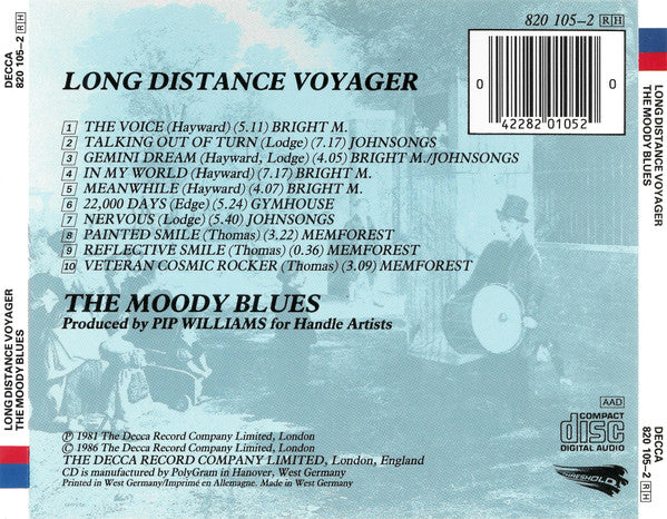 The Moody Blues : Long Distance Voyager (CD, Album, RE)