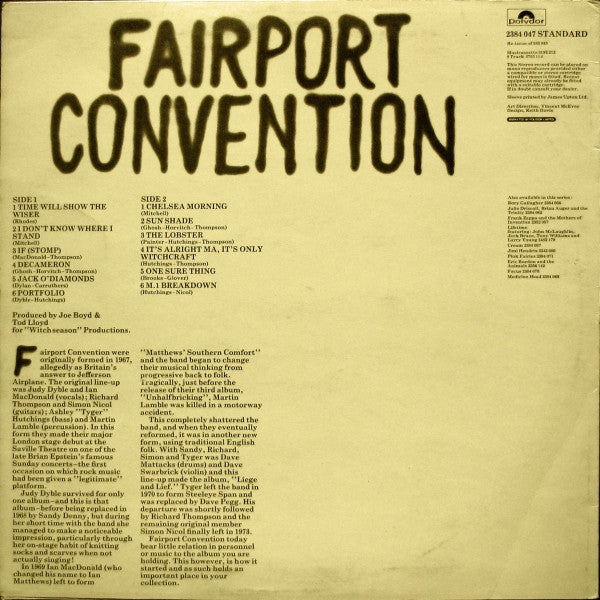 Fairport Convention : Fairport Convention (LP, Album, RE)