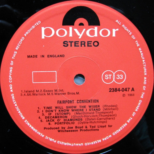 Fairport Convention : Fairport Convention (LP, Album, RE)