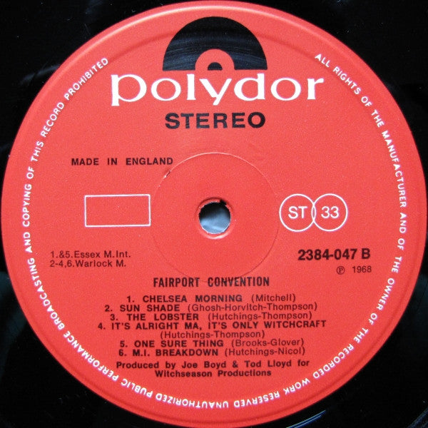 Fairport Convention : Fairport Convention (LP, Album, RE)