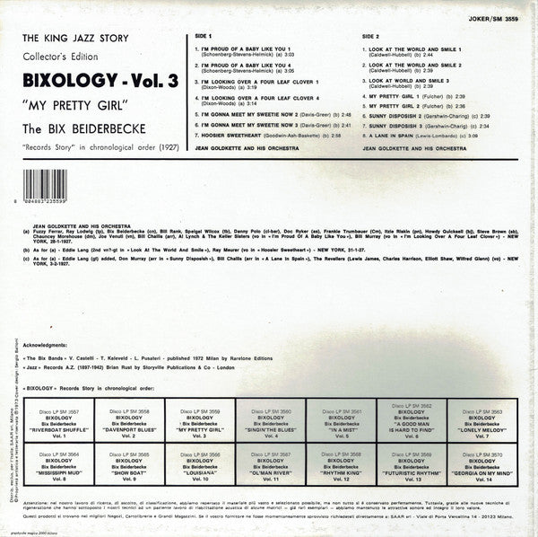 Bix Beiderbecke : Bixology "My Pretty Girl" (LP, Comp, RE, RP)
