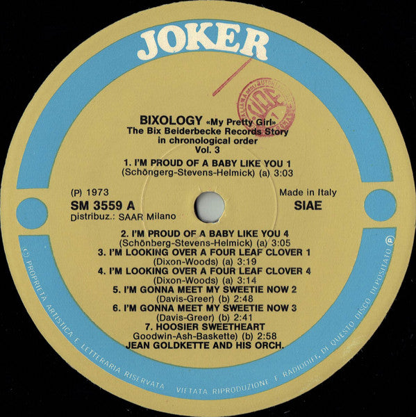 Bix Beiderbecke : Bixology "My Pretty Girl" (LP, Comp, RE, RP)