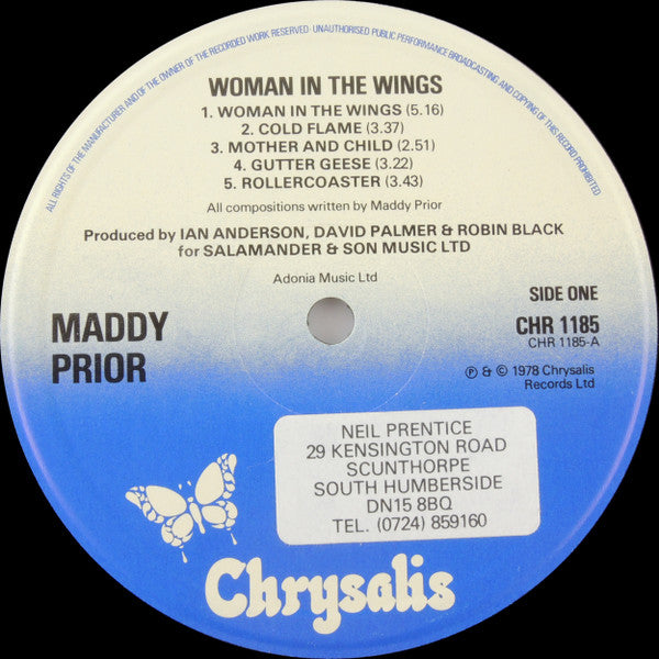 Maddy Prior : Woman In The Wings (LP, Album)