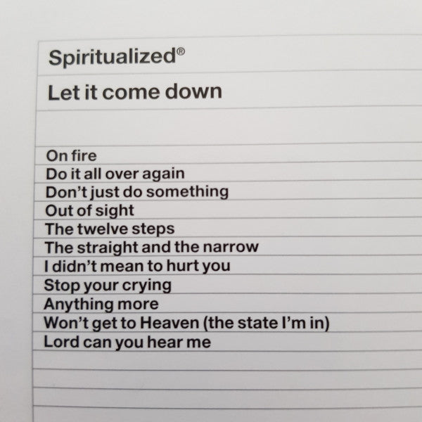 Spiritualized : Let It Come Down (2xLP, Album, RE)