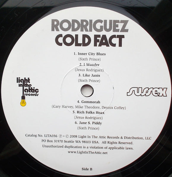 Rodriguez* : Cold Fact (LP, Album, RE, RM)