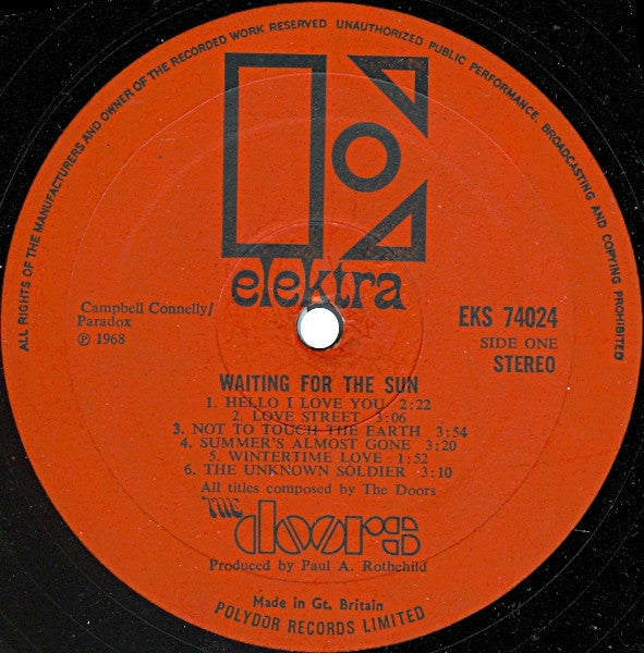 The Doors : Waiting For The Sun (LP, Album)