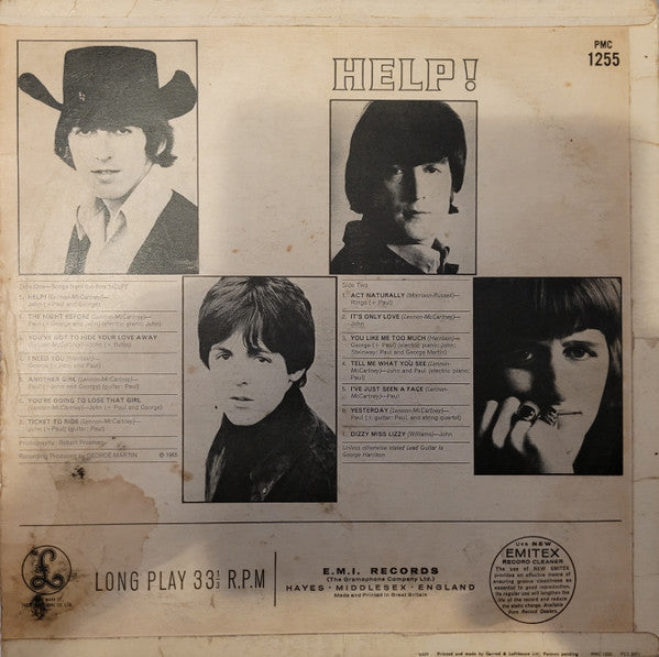 The Beatles : Help! (LP, Album, Mono, No )
