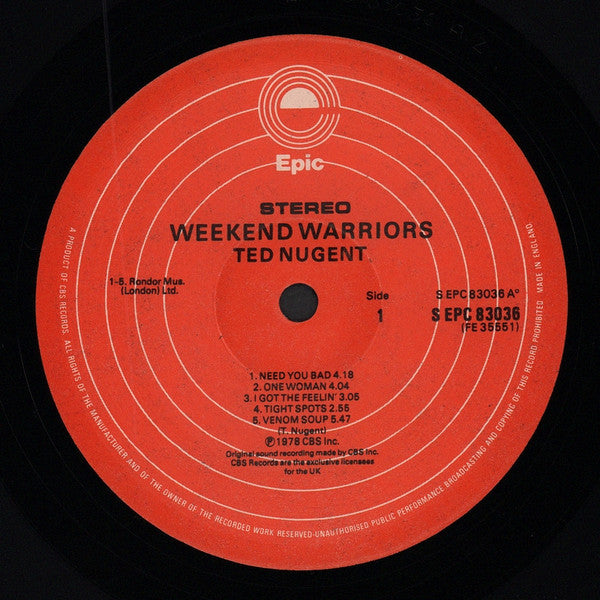 Ted Nugent : Weekend Warriors (LP, Album)