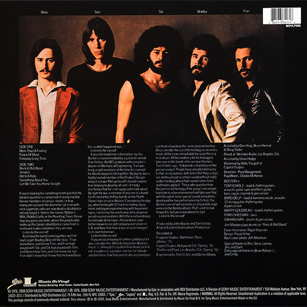 Boston : Boston (LP, Album, RE, RM, 180)