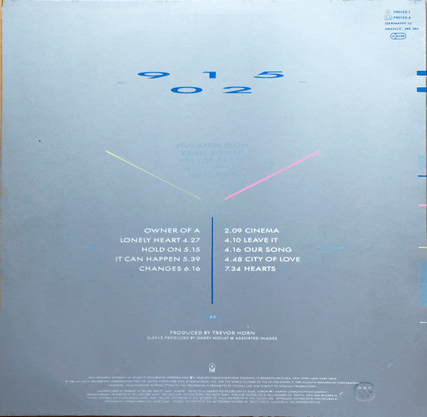 Yes : 90125 (LP, Album, RE)