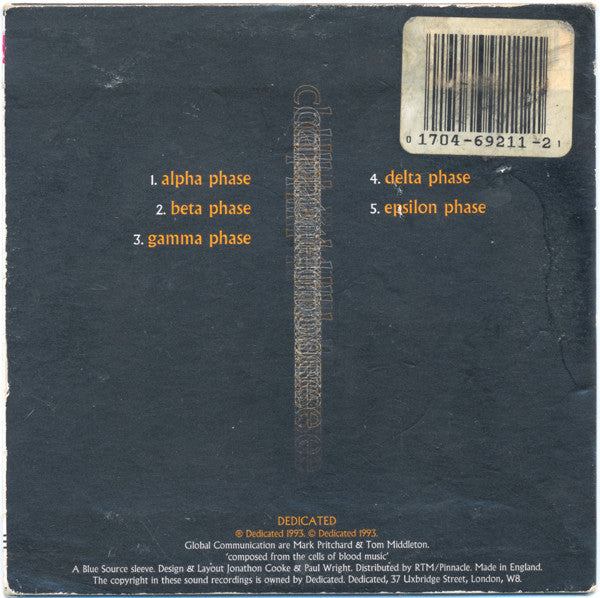 Chapterhouse Retranslated By Global Communication : Blood Music: Pentamerous Metamorphosis (CD, Album)