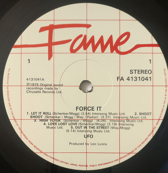 UFO (5) : Force It (LP, Album, RE)