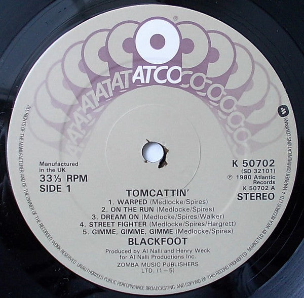 Blackfoot (3) : Tomcattin' (LP, Album)