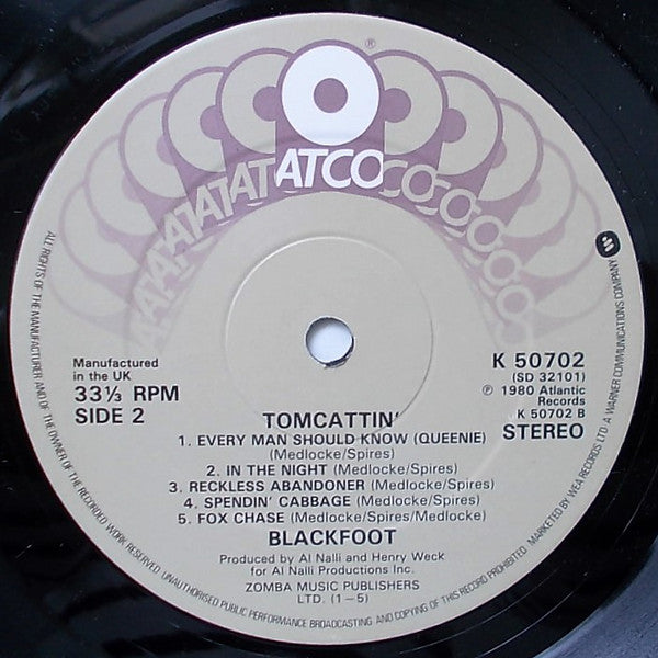 Blackfoot (3) : Tomcattin' (LP, Album)